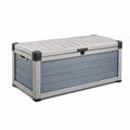 Aufbewahrungsbox Kunststoff Grau-Blau 120 cm