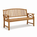 Gartenbank aus Teakholz 150cm Braun