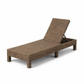 Polyrattan Sonnenliege Verstellbar 200 cm Braun