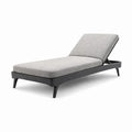 Gartenliege Aluminium Polyester Grau
